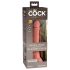 King Cock Elite 7 - piesūceknis, dabīgs dildo (18 cm) - naturāls