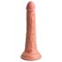 King Cock Elite 7 - piesūceknis, dabīgs dildo (18 cm) - naturāls