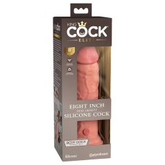   King Cock Elite 8 - reālistisks dildo ar piesūcekni 20cm naturāls