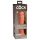 King Cock Elite 8 - piesūceknis dildo (20 cm) - tumšs dabīgs