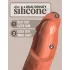 King Cock Elite 8 - dildo ar piesūcekni 20 cm tumši miesas krāsā