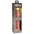 King Cock Elite 9 - piesūceknis, dabīgs dildo (23cm) - naturāls