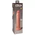 King Cock Elite 9 - reālistisks dildo ar piesūcekni 23 cm naturāls