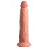 King Cock Elite 9 - piesūceknis, dabīgs dildo (23cm) - naturāls