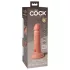 King Cock Elite 6 - reālistisks vibrators 15 cm tumši bēšs