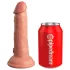 King Cock Elite 6 - reālistisks vibrators 15 cm tumši bēšs