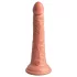 King Cock Elite 7 - vibrējošs dildo ar piesūcekni un tālvadību 18 cm dabīgs