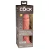 King Cock Elite 8 - vibrators ar piesūcekni 20cm naturāls