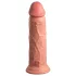 King Cock Elite 8 - vibrators ar piesūcekni 20cm naturāls