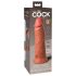 King Cock Elite 8 - reālistisks vibrators 20cm (tumši dabīgs)