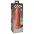 King Cock Elite 8 - reālistisks vibrators 20cm tumši miesas krāsas