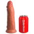 King Cock Elite 8 - reālistisks vibrators 20cm (tumši dabīgs)