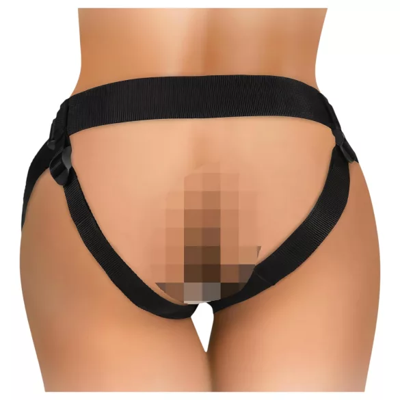 King Cock Elite iesācēju strap-on apakšbikses melnas