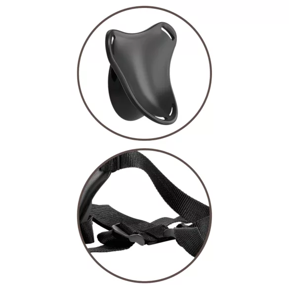King Cock Elite iesācēju strap-on apakšbikses melnas