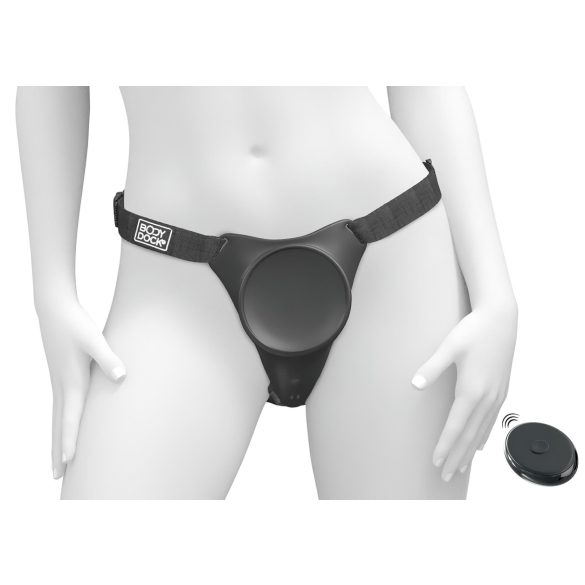 Body Dock G-punkta Pro - Radio vadāma stiprināmā apakšveļa (melna)