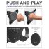 Body Dock G-punkta Pro - Radio vadāma stiprināmā apakšveļa (melna)