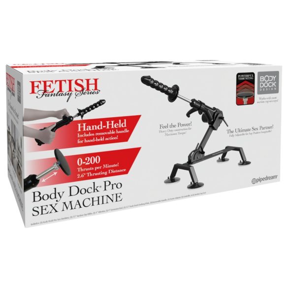 Fetish Body Dock Pro - seksa mašīna melna