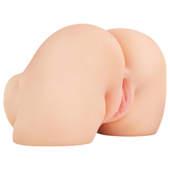 PDX Elite - vīriešu vibrējošs masturbators 2in1 naturals