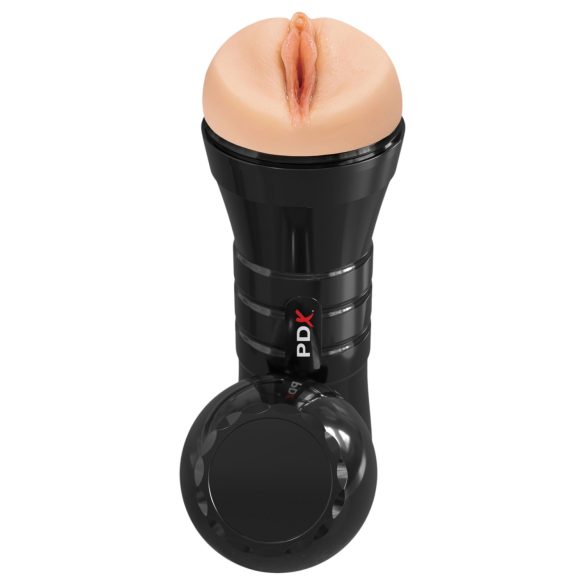PDX Extreme Wet Pussy – īpaši reālistisks XXL masturbators (melns)