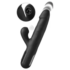 Fetish - trīsmotoru stumjošs vibrators (melns)