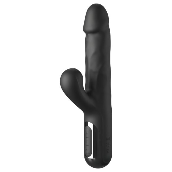 Fetish - vibrators ar 3 motoriem, lökšanas funkcija, melns