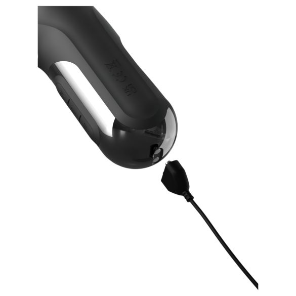 Fetish - vibrators ar 3 motoriem, lökšanas funkcija, melns