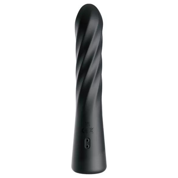Anal Fantasy Twist Ecstasy - rotējošs-šūpojošs anālais vibrators (melns)