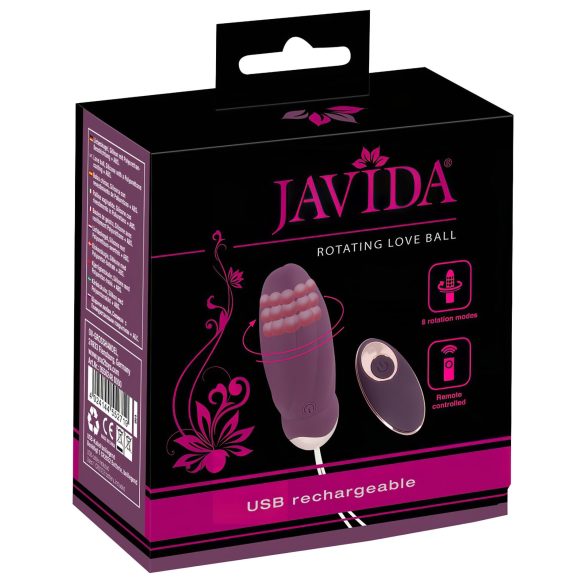 Javida - radiovadāma, rotējoša lodīšu vibrācijas ola (violeta)