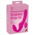 Strepless Strap-On - piestiprināms vibrators (rozā)