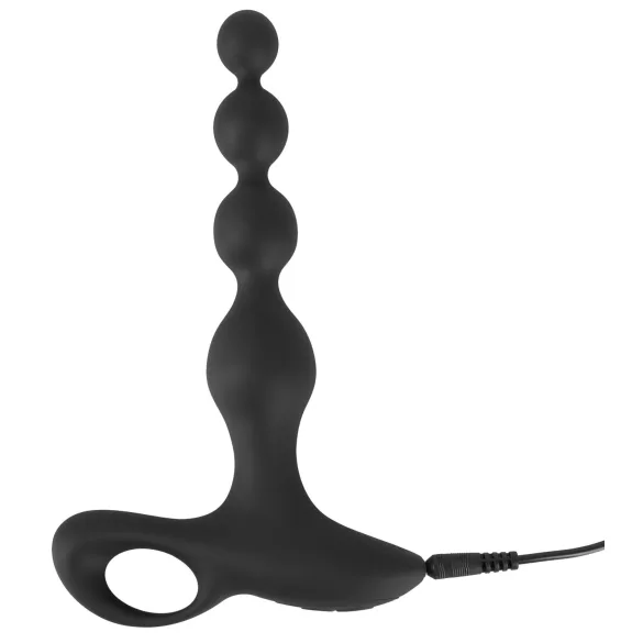 Black Velvets - anālās lodītes vibrators (melns)