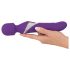 Javida Nūjiņa & Pērle - 2in1 masāžas vibrators (violets)