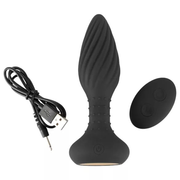 ANOS - anālais vibrators ar rotējošām bumbiņām melns
