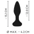 ANOS - anālais vibrators ar rotējošām bumbiņām melns