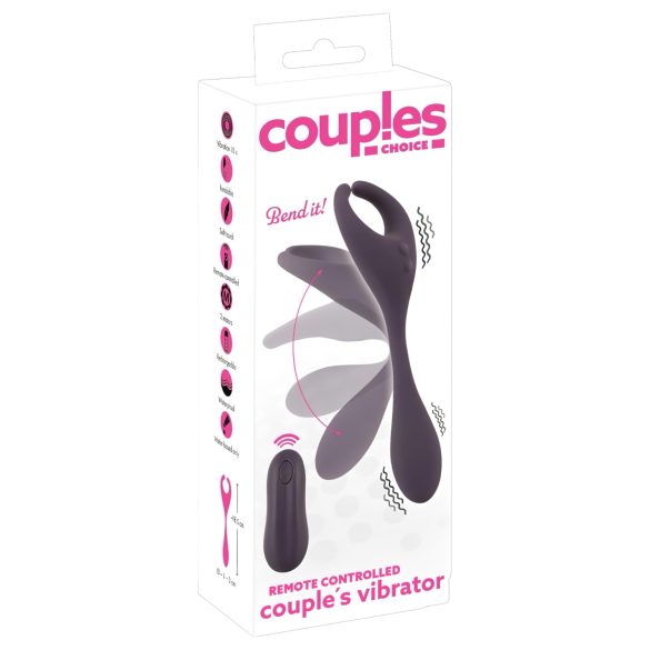 Couples Choice - pāra vibrators ar 2 motoriem, uzlādējams, violets