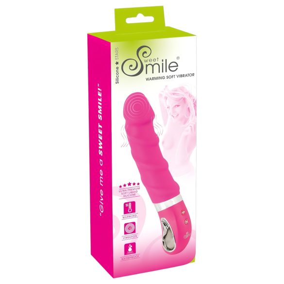 SMILE Soft - vibrators ar sildīšanu uzlādējams rozā