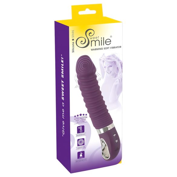 SMILE vibrators ar sildīšanas funkciju, uzlādējams, violets
