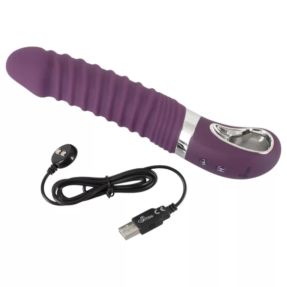 SMILE vibrators ar sildīšanas funkciju, uzlādējams, violets