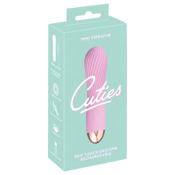 Cuties Mini - uzlādējams, ūdensizturīgs spirālveida vibrators (rozā)