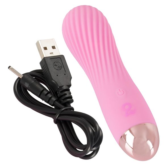 Cuties Mini - ūdensizturīgs uzlādējams spirāles vibrators rozā