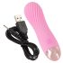 Cuties Mini - uzlādējams, ūdensizturīgs spirālveida vibrators (rozā)