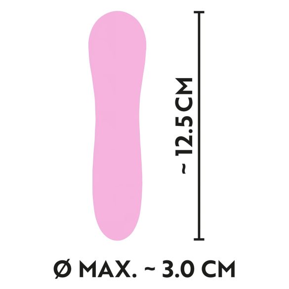 Cuties Mini - ūdensizturīgs uzlādējams spirāles vibrators rozā