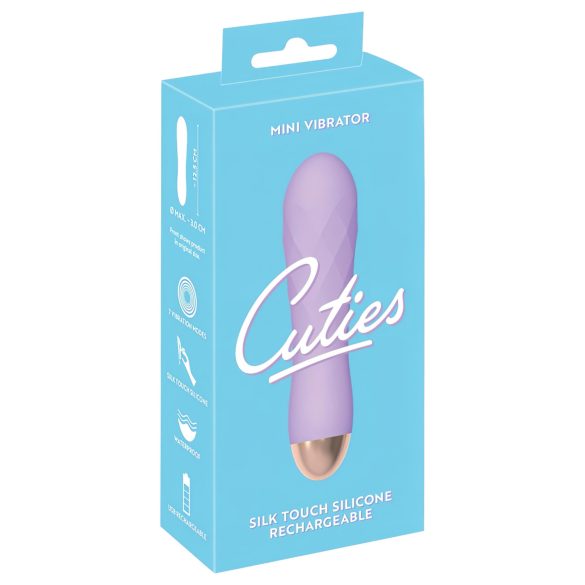 Cuties Mini - uzlādējams, ūdensdrošs režģa vibrators (violets)