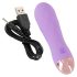 Cuties Mini - uzlādējams, ūdensdrošs režģa vibrators (violets)