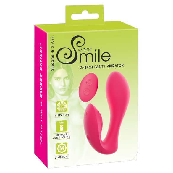 SMILE Biksītes - uzlādējams, radio 2in1 vibrators (rozā)