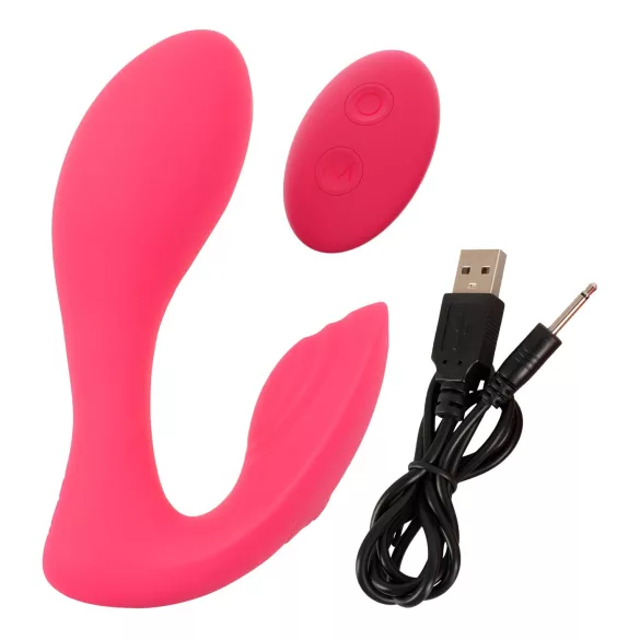 SMILE biksīšu vibratorrs ar tālvadību, uzlādējams, rozā