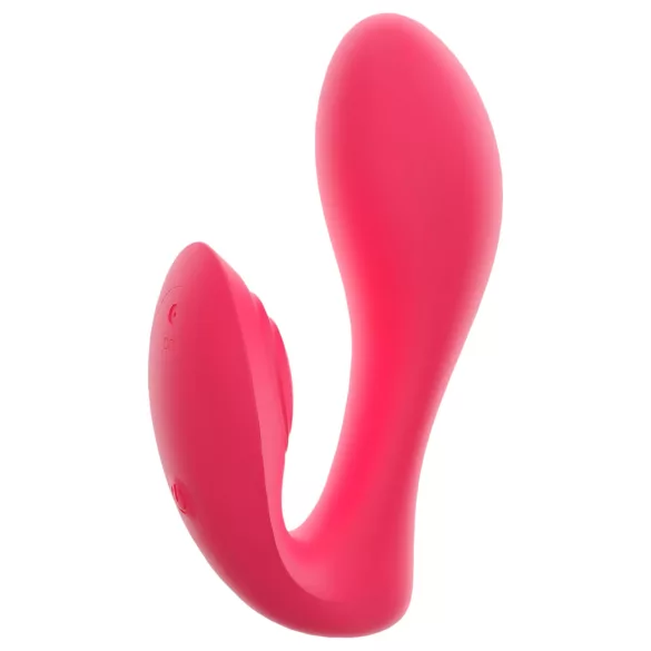 SMILE biksīšu vibratorrs ar tālvadību, uzlādējams, rozā