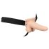 You2Toys Strap-on - dobspraudnis ar dobu vibrāciju (neitrāls tonis)