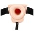 You2Toys Strap-on - dobspraudnis ar dobu vibrāciju (neitrāls tonis)