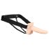 You2Toys Strap-on - dobspraudnis ar dobu vibrāciju (neitrāls tonis)