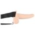 You2Toys Strap-on - dobspraudnis ar dobu vibrāciju (neitrāls tonis)